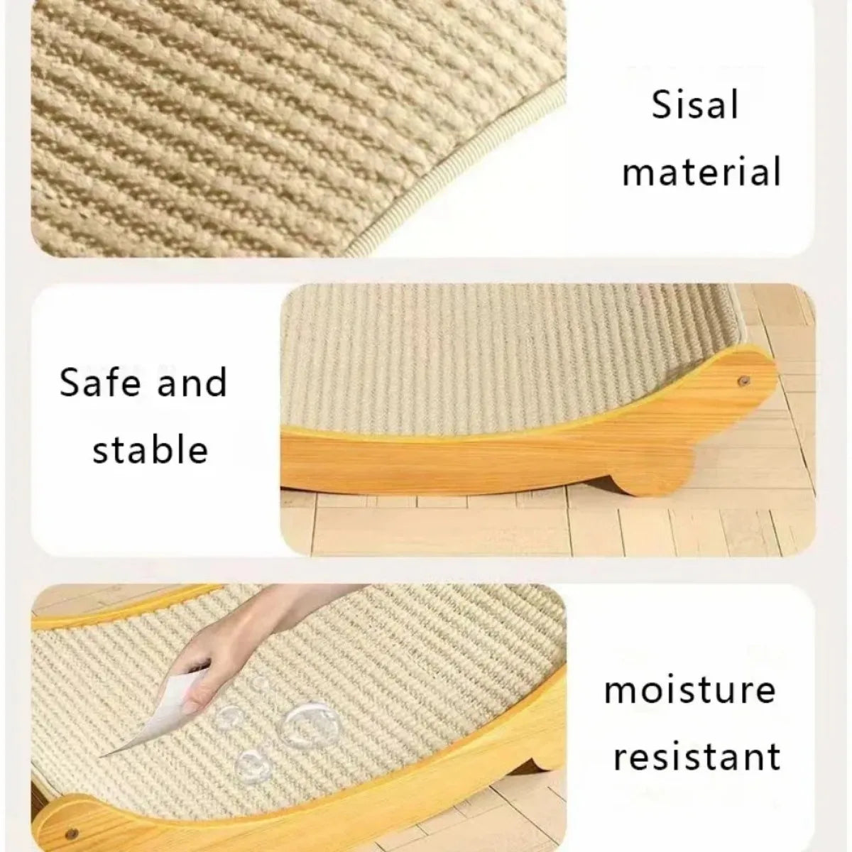 Cat Scratcher Bed Cats Wooden Scratching Pads Multifuction Cats Sleeping Bed Detachable Cat Scratch Board For Kitten Grinding