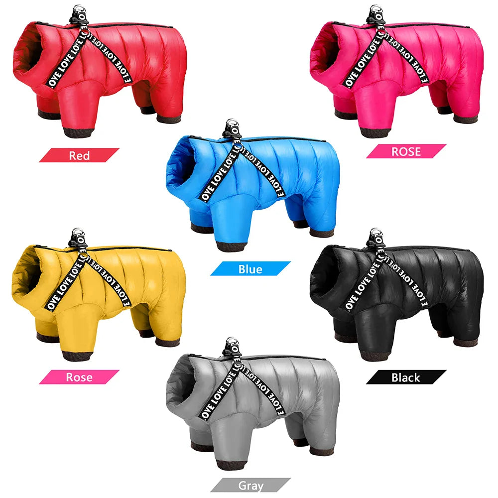 Dog Waterproof Coat With Harness