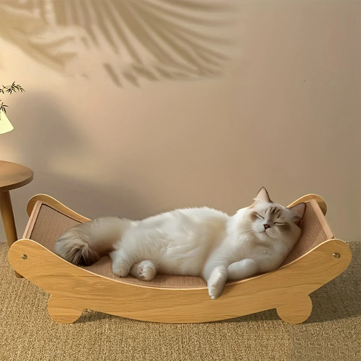 Cat Scratcher Bed Cats Wooden Scratching Pads Multifuction Cats Sleeping Bed Detachable Cat Scratch Board For Kitten Grinding