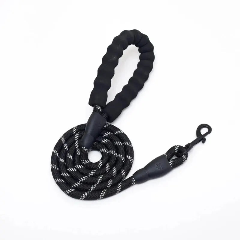 Reflective Pet Leash Nylon Round Leash Dog Walking