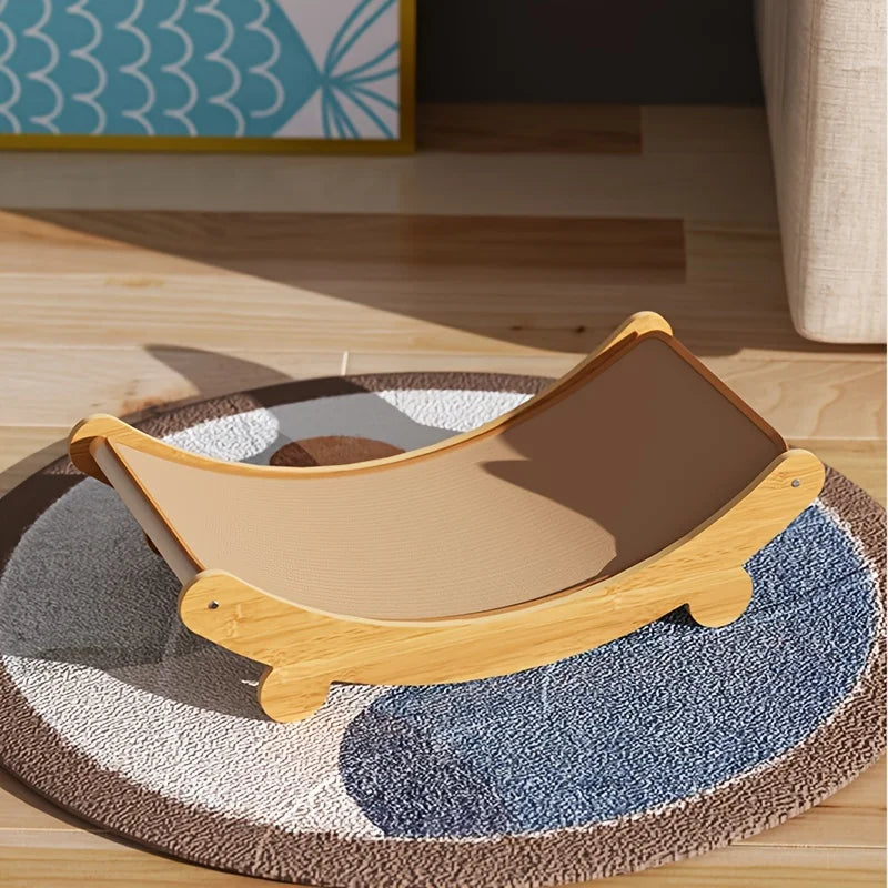 Cat Scratcher Bed Cats Wooden Scratching Pads Multifuction Cats Sleeping Bed Detachable Cat Scratch Board For Kitten Grinding