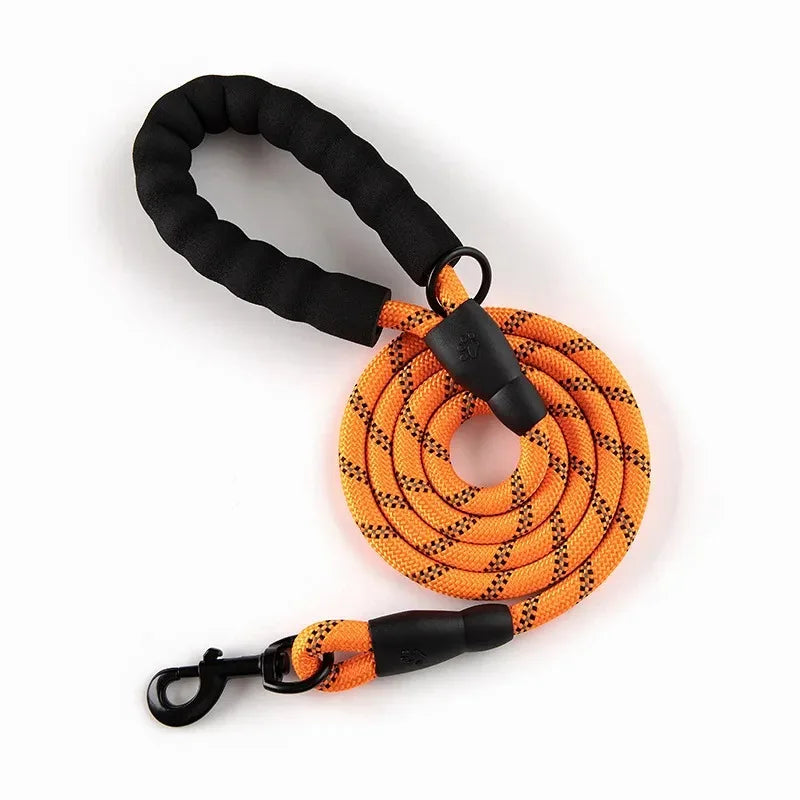 Reflective Pet Leash Nylon Round Leash Dog Walking