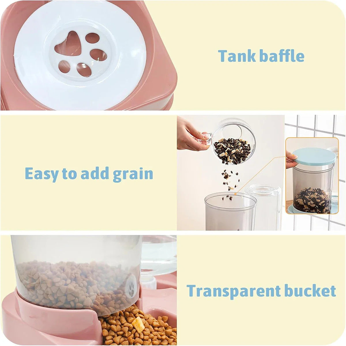 Automatic Pet Feeder And Water Dispenser