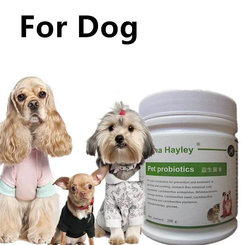 Probiotics for Dogs & Cats, Digestive Enzymes, Dog Probiotic Powder