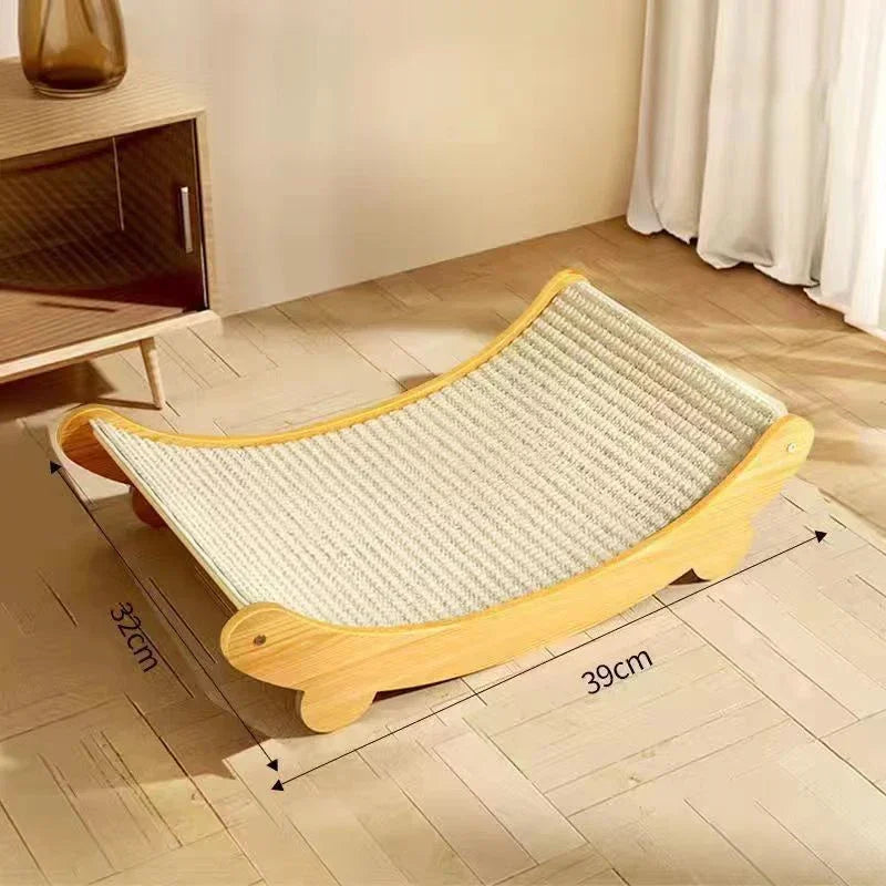 Cat Scratcher Bed Cats Wooden Scratching Pads Multifuction Cats Sleeping Bed Detachable Cat Scratch Board For Kitten Grinding