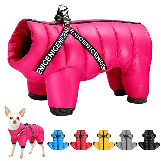 Dog Waterproof Coat With Harness