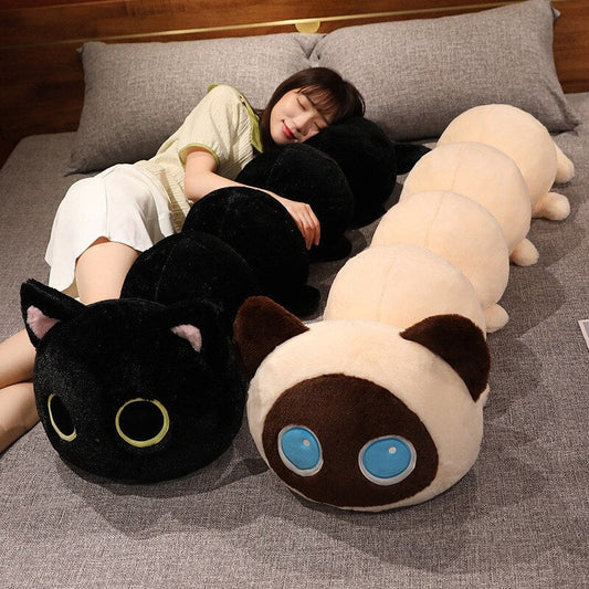 Long Fluffy Cat Caterpillar Plushies