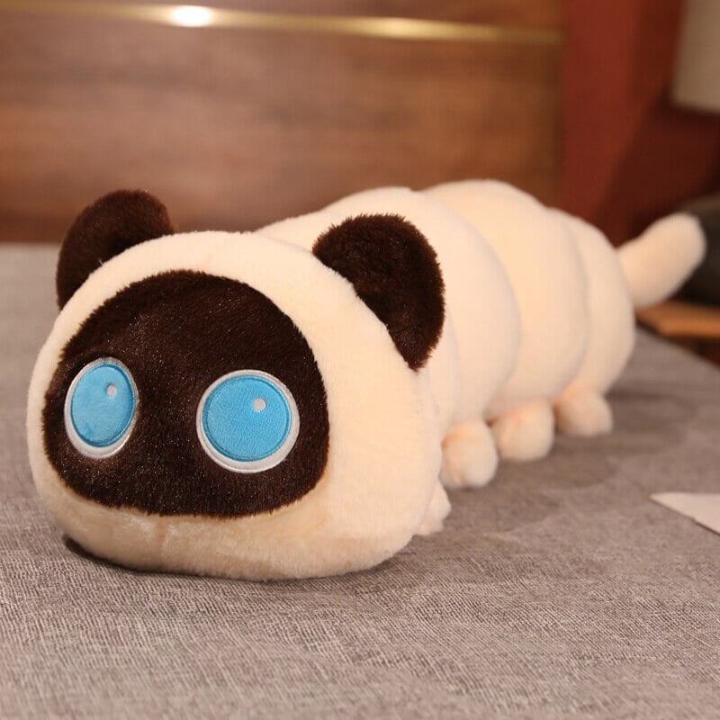 Long Fluffy Cat Caterpillar Plushies